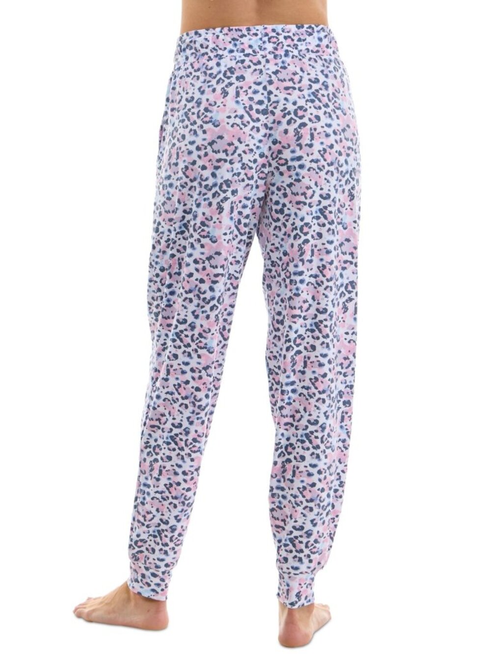 * 2021 Roudelain Women's Printed Jogger Pajama Pants - Carmine Leopard - Picture 2 of 8